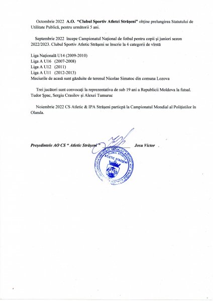 Raport de activitate 2022