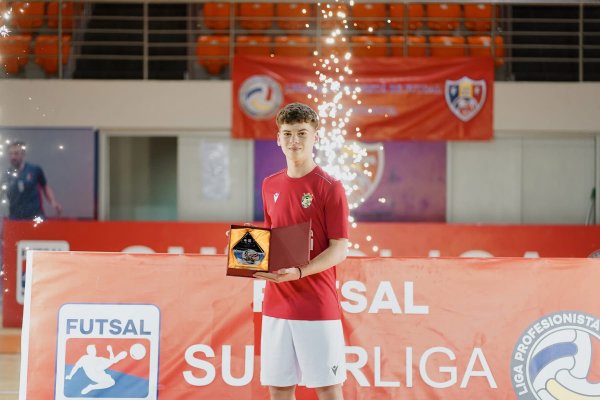 Alex Zugravu cel mai bun portar din Superliga Moldovei la Futsal 25/26